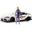 Cochesdemetal.es 2020 Toyota Supra + Figura Roy Focker "Serie de TV Robotech" 1:24 Jada Toys 33682/253255052