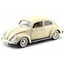 1955 Volkswagen VW Kafer Beetle Beige 1:18 Bburago 12029 Cochesdemetal 1 - Coches de Metal 