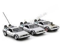 1983 DeLorean DMC 12 "Regreso al futuro" Trilogy Pack 1:24 Welly 22400