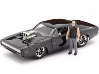 1970 Dodge Charger R/T "Fast & Furious 7 + Figura Dom" 1:24 Jada Toys 30737/253205000