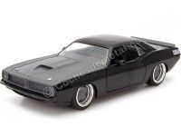 1970 Plymouth Barracuda "Fast & Furious" Black 1:24 Jada Toys 97195