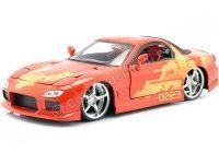 1995 Mazda RX-7 "Fast & Furious 2" Red-Yellow 1:24 Jada Toys 30747