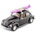 Cochesdemetal.es 1959 Volkswagen VW Kafer Con Tabla de Surf Negro 1:24 Welly 22436