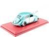 CARSDEMETAL.ES 1951 Volkswagen VW Beetle Hard Top Custom Silver / Metallic Turquoise 1:18 MAISTO Premiere 31018