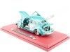 CARSDEMETAL.ES 1951 Volkswagen VW Beetle Hard Top Custom Silver / Metallic Turquoise 1:18 MAISTO Premiere 31018