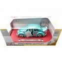 CARSDEMETAL.ES 1951 Volkswagen VW Beetle Hard Top Custom Silver / Metallic Turquoise 1:18 MAISTO Premiere 31018