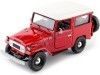 CARSDEMETAL.ES 1974 TOYOTA FJ40 HARD TOP RED / BLANC 1:24 MOTEUR MAX 79323