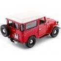 CARSDEMETAL.ES 1974 TOYOTA FJ40 HARD TOP RED / BLANC 1:24 MOTEUR MAX 79323