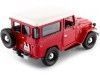 CARSDEMETAL.ES 1974 TOYOTA FJ40 HARD TOP RED / BLANC 1:24 MOTEUR MAX 79323