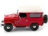 CARSDEMETAL.ES 1974 TOYOTA FJ40 HARD TOP RED / BLANC 1:24 MOTEUR MAX 79323
