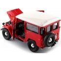 CARSDEMETAL.ES 1974 TOYOTA FJ40 HARD TOP RED / BLANC 1:24 MOTEUR MAX 79323