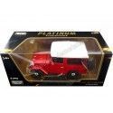 CARSDEMETAL.ES 1974 TOYOTA FJ40 HARD TOP RED / BLANC 1:24 MOTEUR MAX 79323