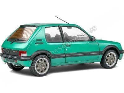 Cochesdemetal.es 1985 Peugeot 205 GTI 1.9L Phase 1 Grifee Verde Fluor 1:18 Solido S1801712 2