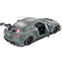 Cochesdemetal.es 2022 Nissan GT-R (R35) Kit de carrosserie LB-walk 2.0 "Fighter de l'Armée" Verde Militar SUIO 1:18 Solino