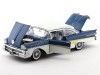 Carsdemetal.es 1958 Ford Fairlane 500 "Back to the World" Blue / White 1:18 Sun Star 5283