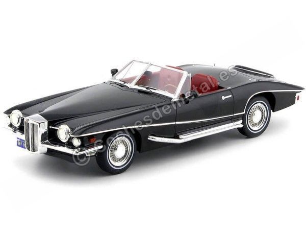 Cochesdememetal.es 1971 Stutz Blackhawk Convertible Negro 1:18 Premium Classixxs PX18005