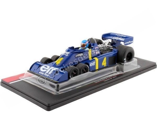 Cochesdemetal.es 1976 Tyrrell P34-2 Nº4 Patrick Depailler GP F1 Suecia 1:18 MC Group 18615F