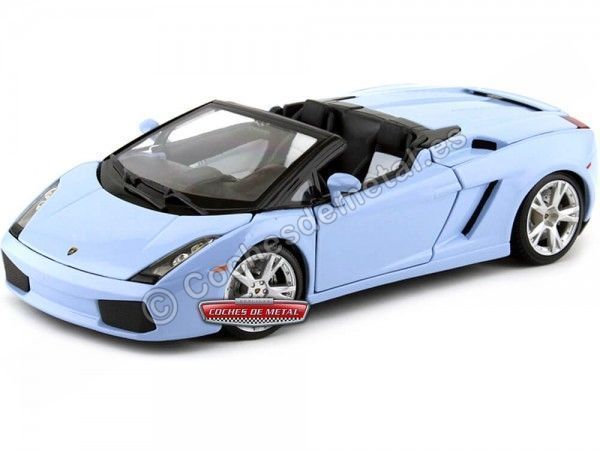 2000 Lamborghini Gallardo Spyder Azul Cielo 1:18 Maisto 31136 Cochesdemetal 1 - Coches de Metal 