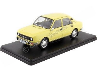 Cochesdemetal.es 1976 Skoda 105L Amarillo Claro 1:24 WhiteBox 124163