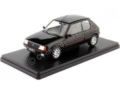 Cochesdemetal.es 1988 Peugeot 205 GTI Negro 1:24 WhiteBox 124161