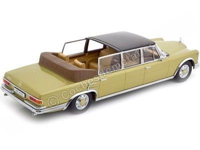 Cochesdemetal.es 1964 Mercedes-Benz 600 W100 Landaulet Oro Metalizado 1:18 KK-Scale KKDC181183 2