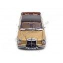 Cochesdemetal.es 1964 Mercedes-Benz 600 W100 Landaulet Oro Metaly Metaly Metalzado 1:18 KK-Sched Kkdc1