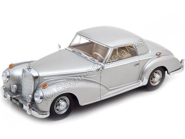 Cochesdemetal.es 1955 Mercedes-Benz 300 SC W188 Coupe Plateado 1:18 KK-Scale KKDC180833