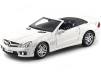 2009 Mercedes-Benz SL 63 AMG Cabrio Blanco 1:18 Maisto 31168