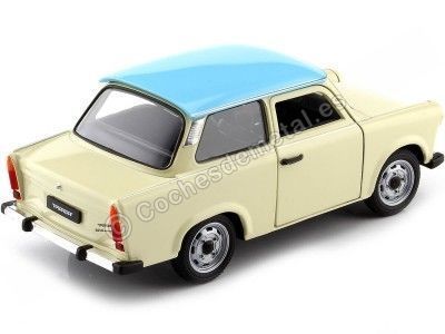 Cochesdemetal.es 1963 Trabant 601 Beige/Azul 1:24 Welly 24037 2