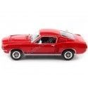 Cochesdemetal.es 1967 Ford Mustang GT Fastback Rojo 1:24 Welly 22522