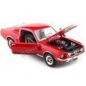 Cochesdemetal.es 1967 Ford Mustang GT Fastback Rojo 1:24 Welly 22522