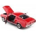Cochesdemetal.es 1967 Ford Mustang GT Fastback Rojo 1:24 Welly 22522