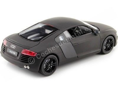 Cochesdemetal.es 2010 Audi R8 V10 Coupe Negro Mate 1:24 Welly 22493 2