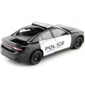 Cochesdemetal.es 2016 Dodge Charger R / T Pursuit Police Negro / Blanco 1:24 Welly 24079