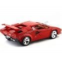 Cochesdemetal.es 1985 Lamborghini Countach 5000 Quattrovalvole Rojo Bburago 12027R