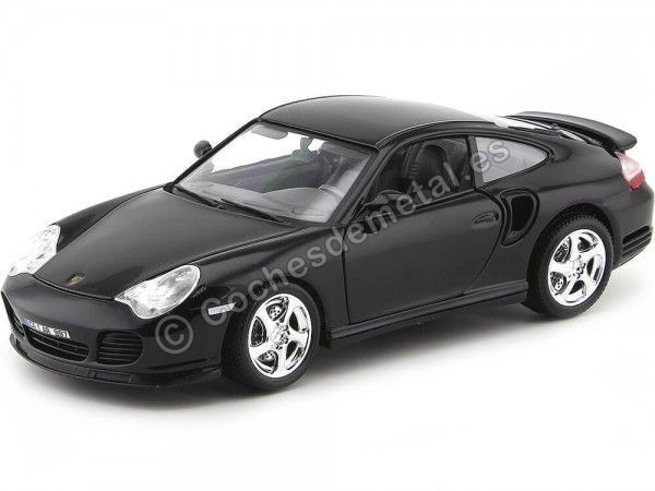 1999 Porsche 911 (966) Turbo Negro 1:18 Bburago 12030 Cochesdemetal 1 - Coches de Metal 
