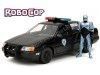 Cochesdemetal.es 1986 Ford Tarus LX Policía de Detroit + Figura RoboCop Negro 1:24 Jada Toys 33743/253255060