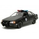 Cochesdemetal.es 1986 Ford Tarus LX Policía de Detroit + Figura RoboCop Negro 1:24 Jada Toys 33743/253255060