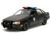 Cochesdemetal.es 1986 Ford Tarus LX Policía de Detroit + Figura RoboCop Negro 1:24 Jada Toys 33743/253255060