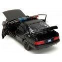 Cochesdemetal.es 1986 Ford Tarus LX Policía de Detroit + Figura RoboCop Negro 1:24 Jada Toys 33743/253255060