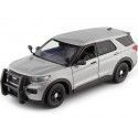 CARSDEMETAL.ES 2022 Ford Interceptor Utility with Grey Defenses 1:24 Max 76990 MOTEUR