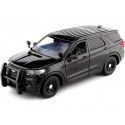 CARSDEMETAL.ES 2022 Ford Interceptor Utility with Black Defenses 1:24 Max 76990 MOTEUR