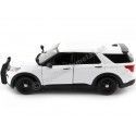 CARSDEMETAL.ES 2022 Ford Interceptor Utility with White Defenses 1:24 Max 76990 MOTEUR