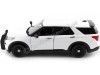 CARSDEMETAL.ES 2022 Ford Interceptor Utility with White Defenses 1:24 Max 76990 MOTEUR