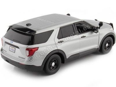 CARSDEMETAL.ES 2022 Ford Interceptor Utility with Grey Defenses 1:24 Max 76990 MOTEUR 2