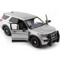 CARSDEMETAL.ES 2022 Ford Interceptor Utility with Grey Defenses 1:24 Max 76990 MOTEUR