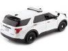 CARSDEMETAL.ES 2022 Ford Interceptor Utility avec défenses et barre d'éclairage blanc 1:24 Motor Max 7698