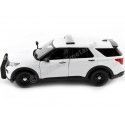 CARSDEMETAL.ES 2022 Ford Interceptor Utility avec défenses et barre d'éclairage blanc 1:24 Motor Max 7698