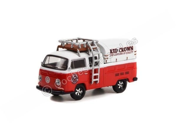 Cochesdemetal.es 1969 Volkswagen Type 2 Double Cab Pickup "Club Vee-Dub Series 14" 1:64 Greenlight 36050A