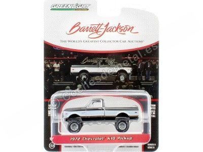 Cochesdemetal.es 1972 Chevrolet K10 4x4 Pickup "Barrett Jackson Series 9" 1:64 Greenlight 37250E 2